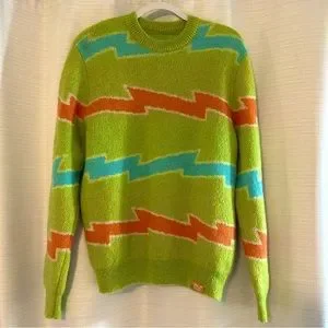 トップス STRIPED MOHAIR CARDIGAN by GOLF WANG Golf Wang Black/Pink Striped Mohair Cardigan Love | Depop